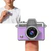 2026 New Mini Digital Camera with 1.47 in LCD Screen 1080p, Mini Digital Camera Keychain Flip Screen, Point and Shoot Digital Cameras Vintage with 64GB Card, Necklace and Clasp (Purple) view 1