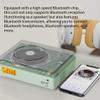 TOMASHI CD Player Portable with Speakers Blutooth Retro CD Player for Home Desktop Personal USB Music Stereo Rechargeable Player with LCD Display for Festival Gift CD-67(Green) view 4