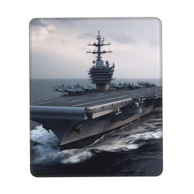 Aircraft Carrier Mouse Pad with Non-Slip Rubber Base 8.3 x 10.3 in Mouse Mat with Stitched Edge Gaming Mousepad for Wireless Mouse Computer Laptop Home Office Desk Pad