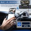 360 Car DVR WiFi 4Channels Dash Cam Video Recorder, with 32GB Card, 4 * 1080P Dash Camera for Cars Front and Rear Left Right, with 360 Surveillance APP Control (Four Lenses + WiFi) view 4