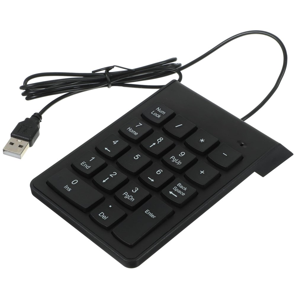 VERDANVERSE USB Wired 19-Key Mechanical Number Pad Numeric Keypad for Financial Accounting Desktop Laptop Computer Accessories