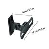 Alipis Bookshelf Speaker Wall Mount Adjustable Center Speaker Stand for Home Theater Surround Sound with Rotatable Wall Bracket view 2