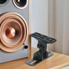 Alipis Bookshelf Speaker Wall Mount Adjustable Center Speaker Stand for Home Theater Surround Sound with Rotatable Wall Bracket view 4