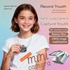 2026 New Mini Digital Camera with 1.47 in LCD Screen 1080p, Mini Digital Camera Keychain Flip Screen, Point and Shoot Digital Cameras Vintage with 64GB Card, Necklace and Clasp (Pink) view 2