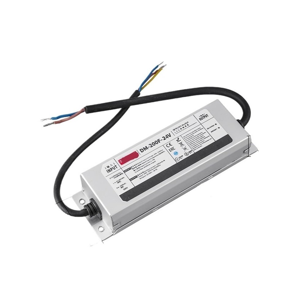 RZQUAL Underwater Power LED Light Box Power Supply 24V Low Voltage Linear Light with Transformer 220 RPM DC Switching Power(24V-200W)