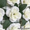 100x100cm Flowers Backdrops Wall, Artificial Flowers Wall Panel, Floral Wall Decor for Wedding Valentine's Day Girl's Party Portrait Photo Shoots Studio Props,Style e view 2