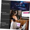 TIDTALEO Computer Microphone 3.5Mm Interface Portable Desktop Mic with Base for Voice Chat Recording Laptop Use Black Plastic Meeting Microphone view 3