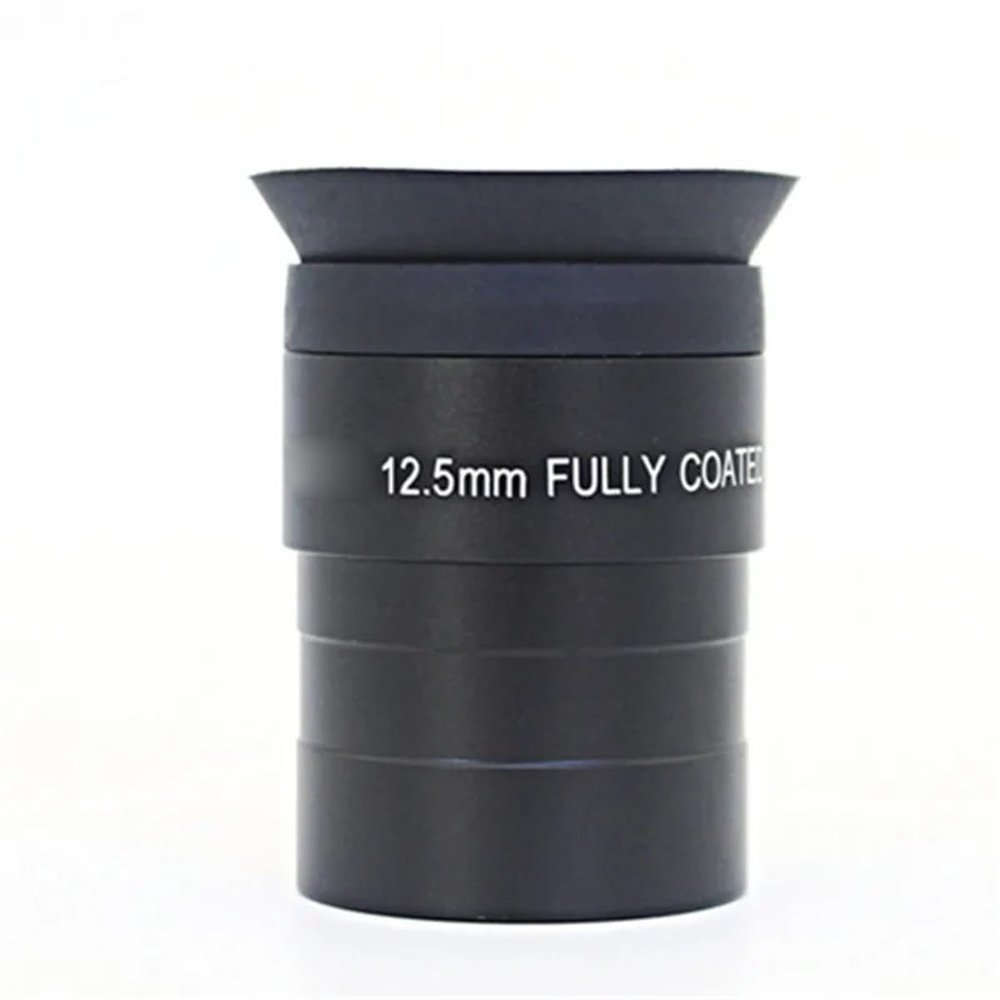 12.5mm Telescope Eyepiece 1.25 Inches Optical Broadband Coating Astronomical Telescope Part(Black)