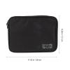 TIDTALEO Multipurpose Electronics Organizer Bag with Zipper, Earphone and USB Cable Storage Pouch, Portable Travel Electronic Accessories Carrying Case in Black, Three-Layer Design for view 2