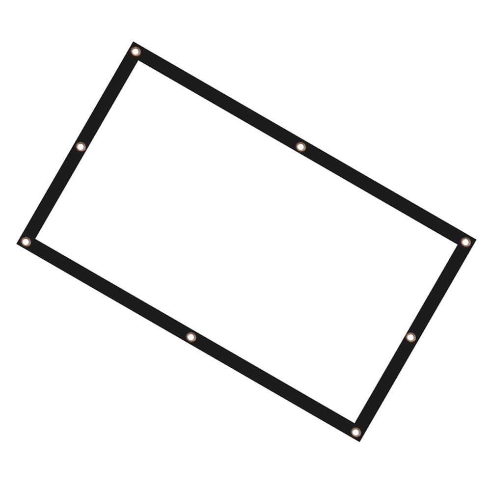 OKUMEYR 9 Foldable High Definition Polyester Projection Screen for Outdoor Indoor Movies Classroom and Office Use