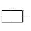 OKUMEYR 9 Foldable High Definition Polyester Projection Screen for Outdoor Indoor Movies Classroom and Office Use view 2