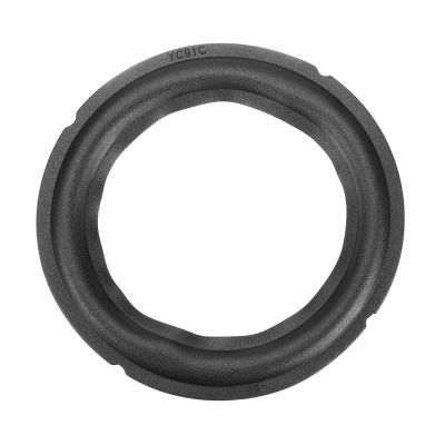 uxcell Black 4 Inch Rubber Notch Speaker Edge Surround Ring Replacement Parts for Speaker Repair or DIY