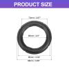 uxcell Black 4 Inch Rubber Notch Speaker Edge Surround Ring Replacement Parts for Speaker Repair or DIY view 2