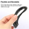 uxcell Black 4 Inch Rubber Notch Speaker Edge Surround Ring Replacement Parts for Speaker Repair or DIY view 3