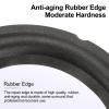 uxcell Black 4 Inch Rubber Notch Speaker Edge Surround Ring Replacement Parts for Speaker Repair or DIY view 4