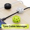 APGLSXY Charging Cord Organizers Portable Charger Cord Holder Storage Cable Winder Cable Management Flexible USB Cable for Home view 3