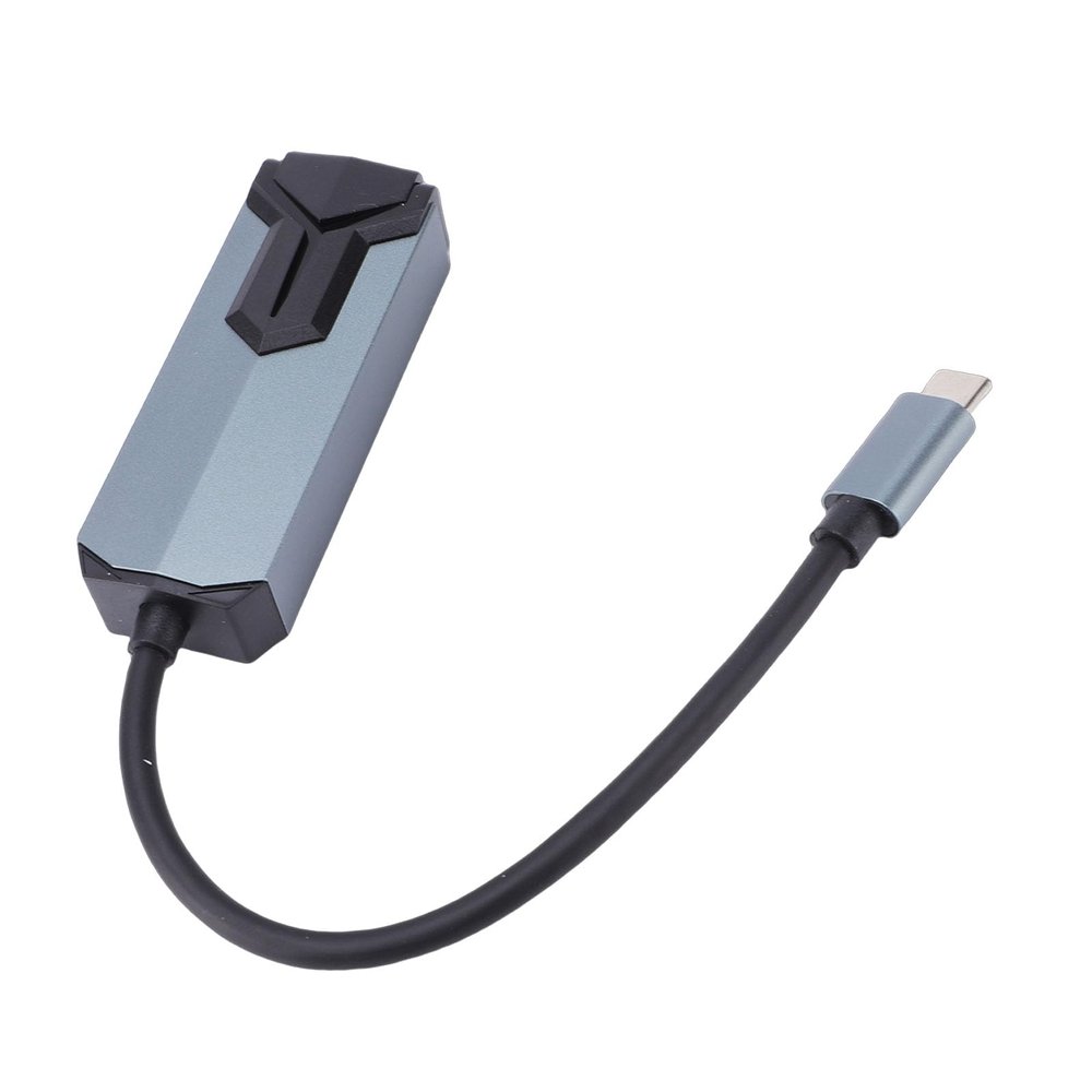 Asixxsix USB C to Ethernet Adapter, 2.5G Aluminum Alloy USB C Ethernet Adapter with RJ45 Port, Speeds Up to 2500 Mbps, Plug and Play, for Laptop