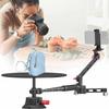 360 Degree Camera Spinne, Spinning Rig, Panoramic Photography Platform,Turntable Photo Booth Rotating with Dolly Wheel for Unboxing Commercial Video view 1