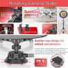 360 Degree Camera Spinne, Spinning Rig, Panoramic Photography Platform,Turntable Photo Booth Rotating with Dolly Wheel for Unboxing Commercial Video view 3