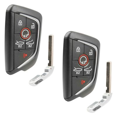2X Key Fob Remote Replacement 6-Button Smart for 2020-2022 Chevrolet Corvette C8 (YG0G20TB1, 13536982)