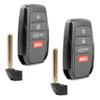 2X Key Fob Remote Replacement 4-Button Smart for 2023-2025 Toyota Corolla (HYQ14FBW, 8990H-12350) view 1