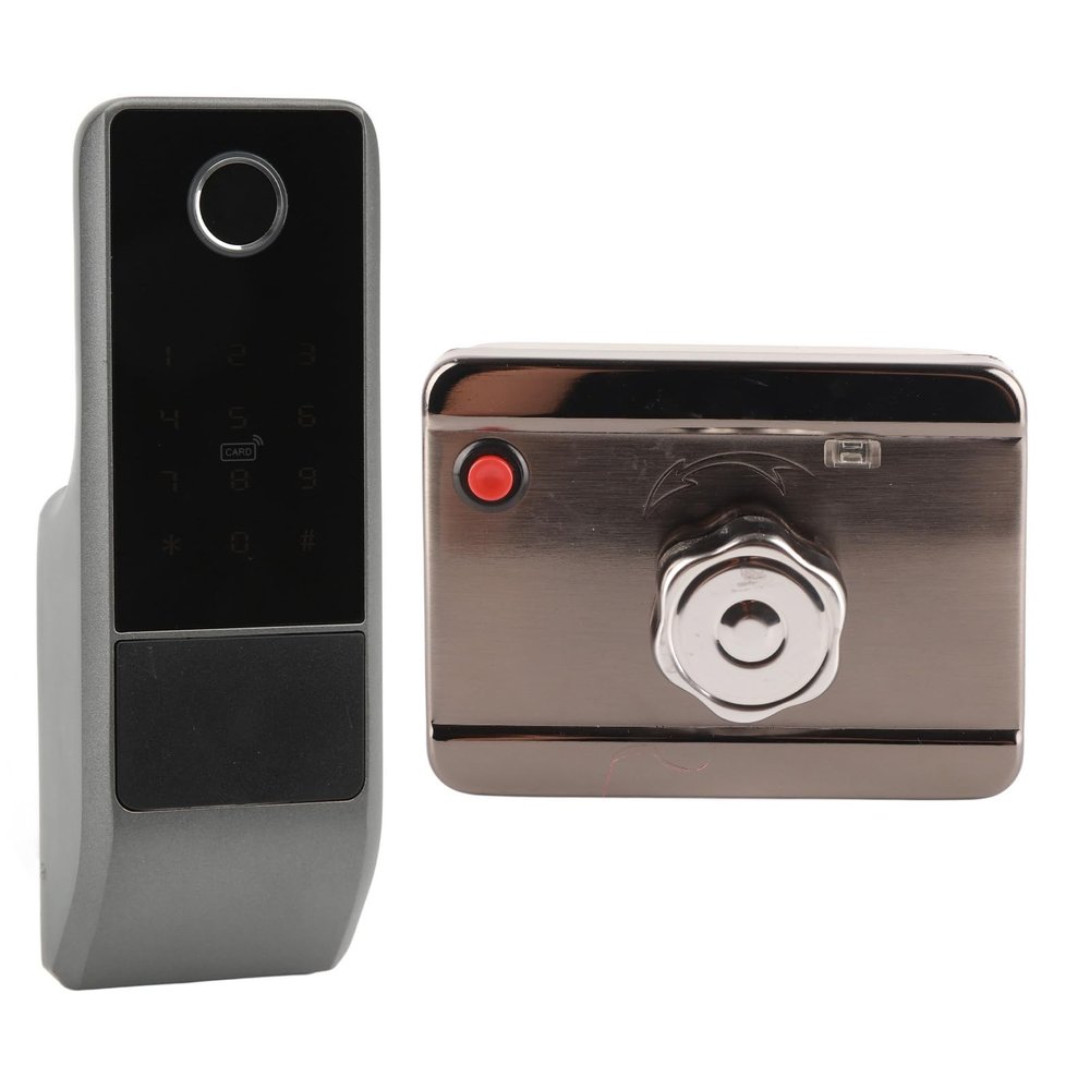 Yinhing Smart Lock Electronic Keyless Entry Door Lock, 0.45s Fast Fingerprint Recognition 100pcs Capacity High Security, with Rustproof Anti Deformation, for Home Apartment Office (Graffiti Version)