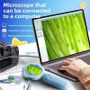 Bewinner Handheld Digital Microscope, Wireless Magnification Microscope Camera with 2 Inch Screen, Portable Electronic Endoscope for Science Educational view 3