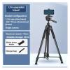Camera Tripod, 1.7M Complete Camera Tripod for Smartphones Live Fill Light Outdoor Stand 3D Head Flip 360 Rotation,for Travel(Style1) view 2