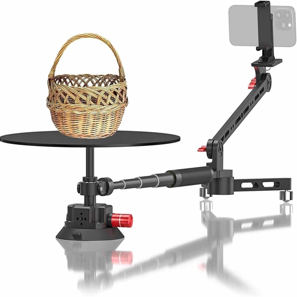 360 Panoramic Photography Platform,Professional Turntable Props, Photo Booth Display Stand,Spinning Camera Slider for Commercial Video