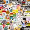 100 PCS Funny Stickers for Adults, Sarcastic Meme Stickers Waterproof Vinyl Cool Accesory Decals for Laptop Water Bottles Car Bumper Phone Hard Hats Scrapbook view 1