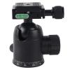 360 Degree Horizontal Rotation Panoramic Ball Head, SLR Camera Tripod Ball Head with Quick Release Plate, Aluminum Alloy Ball Head for DSLR Mirrorless Cameras, Max Load 20kg (36mm Sphere 60mm Quick view 1