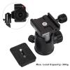 360 Degree Horizontal Rotation Panoramic Ball Head, SLR Camera Tripod Ball Head with Quick Release Plate, Aluminum Alloy Ball Head for DSLR Mirrorless Cameras, Max Load 20kg (36mm Sphere 60mm Quick view 3
