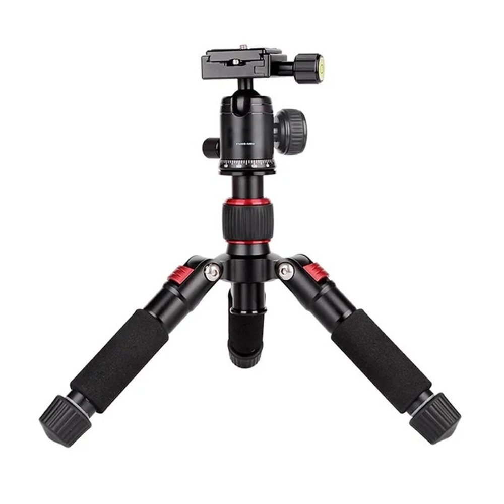 Camera Tripod, MINI Portable Tripode Lightweight Travel Stand Tabletop Video Mini Tripod with 360 Degree Ball Head for Camera DSLR,for Travel(Red)