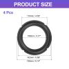 uxcell Black 6.5 Inch Rubber Notch Speaker Edge Surround Ring Replacement Parts for Speaker Repair or DIY 4 Pcs view 2