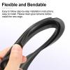 uxcell Black 6.5 Inch Rubber Notch Speaker Edge Surround Ring Replacement Parts for Speaker Repair or DIY 4 Pcs view 3