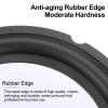 uxcell Black 6.5 Inch Rubber Notch Speaker Edge Surround Ring Replacement Parts for Speaker Repair or DIY 4 Pcs view 4