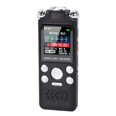 LICAEVEY Digital Voice Recorder, 96GB Memory, Voice Activated Recording, Noise Reduction 1536kbps Clear Stereo for Lectures Meetings Interviews