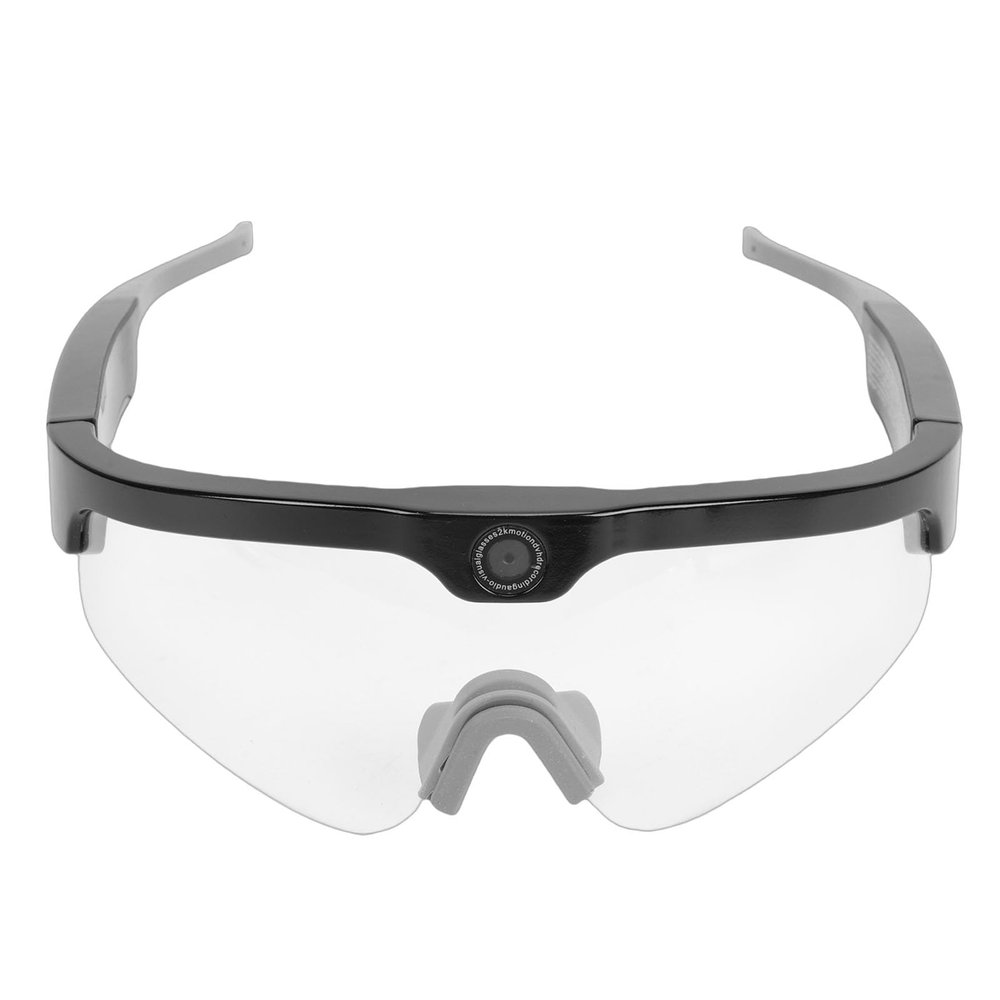 ZIZEV Smart Camera Glasses, 2K HD Video Recording with Wide Angle Lens and Omnidirectional Microphone, BT Waterproofing Windproof for Outdoor Activities Cycling Sports