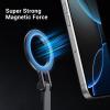 Asixxsix Tripod Mount, Magnetic Phone Tripod Mount with 360 Degree Angle Adjustment, 1/4in Screw, Adapter, Foldable Cell Phone Stand for iOS 12 13 14 15 16 17 view 2