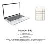 SALALIS SK 51AG Numeric Keypad, 18 Keys 2.4G Wireless USB Number Pad with Low Noise Design, for Laptop Desktop 2000 OS X Vista 7 (White) view 4