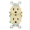 4K Ultra HD Oultet Receptacle Wall Socket Wi-Fi Pinhole Nanny Spy Camera - 120V AC Wired (Uses Existing Wires Inside Wall) - Ivory/Round view 1