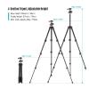 Tripod Stand, Camera Tripod with Panoramic Ballhead Bubble Level Adjustable Height for DSLR Camcorder Mini Projector view 3