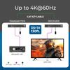OREI 4K eARC HDMI Extender Balun HDBaseT 3.0 UltraHD 4K @ 60Hz 4:4:4 Over Single CAT6/7 Cable with LAN, CEC, ARC & Bi Directional IR Support, RS-232 Up to 130 Ft Audio Out - PoC view 3