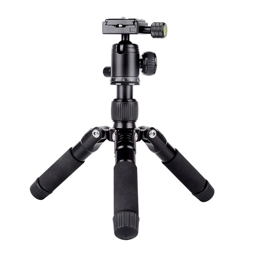 Tripod Stand, MINI Portable Tripode Lightweight Travel Stand Tabletop Video Mini Tripod with 360 Degree Ball Head for Camera DSLR(Black)