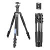 Tripod Stand, Lightweight Carbon Fiber Tripod with Low Profile Ballhead Detachable Monopod for DSLR Camera,Max Load 15kg view 4