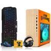 HP Full Light Gaming PC Desktop Computer Phoenix AMD A10-9700, RX 550, 16GB RAM, 512GB SSD, RGB KBM with AI Copilot, WiFi, RGB Headphone, Webcam, Windows 11 (Renewed) view 1