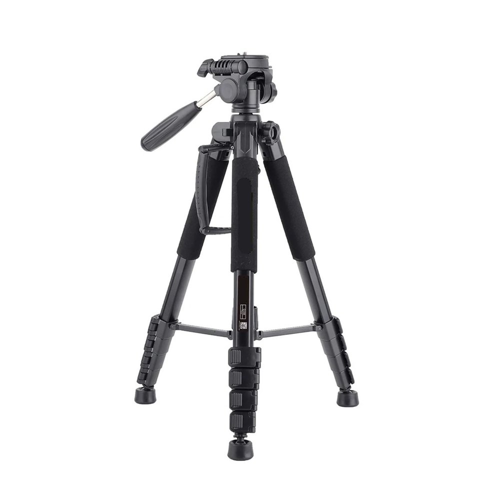 Tripod Stand, 188cm Professional Photography Accessories Video Camera DSLR Tripod for Phone with Holder(Black)