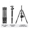 Tripod Stand, Micro SLR Camera Tripod Outdoor Portable Photo Carbon Fiber Mobile Phone Live Stream Bracket view 3