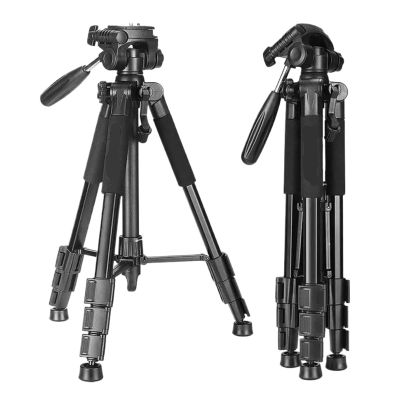 Tripod Stand, Professional Tripod Stand with Ballhead Quick Release Plate,Compatible for Sony Nikon Canon DSLR Camera Smartphone(Black)