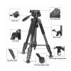 Tripod Stand, Professional Tripod Stand with Ballhead Quick Release Plate,Compatible for Sony Nikon Canon DSLR Camera Smartphone(Black) view 2